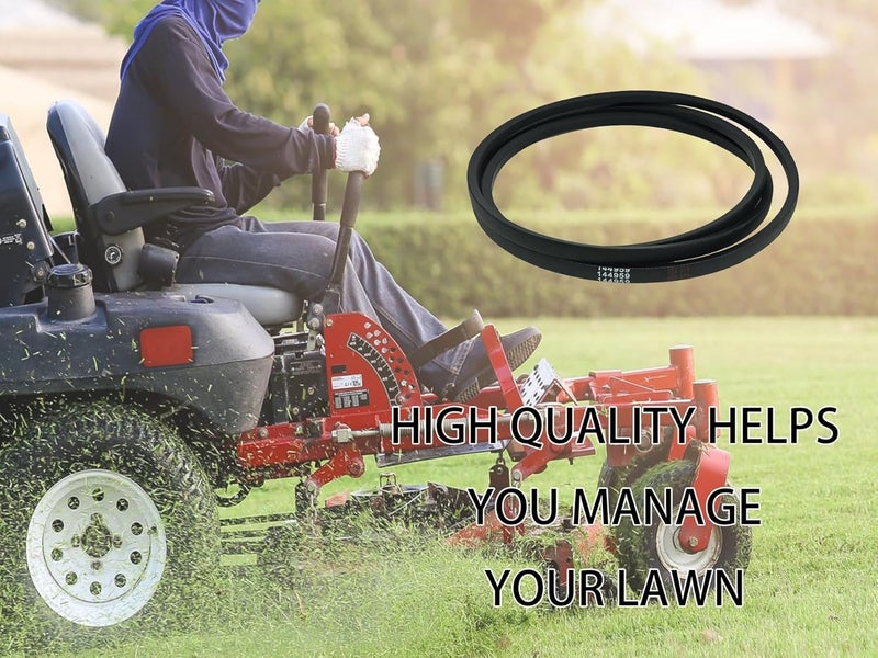 CTPOWER Replaces 144959 Mower Deck Belt, LT3000 DLT3000 DYT4000 LT150 YTH130 YT150 LTH1742 for Craftsman Husqvarna Poulan AYP Ariens 532144959 42 Inch/Aramid Cord / 95.400 inches - Image 5